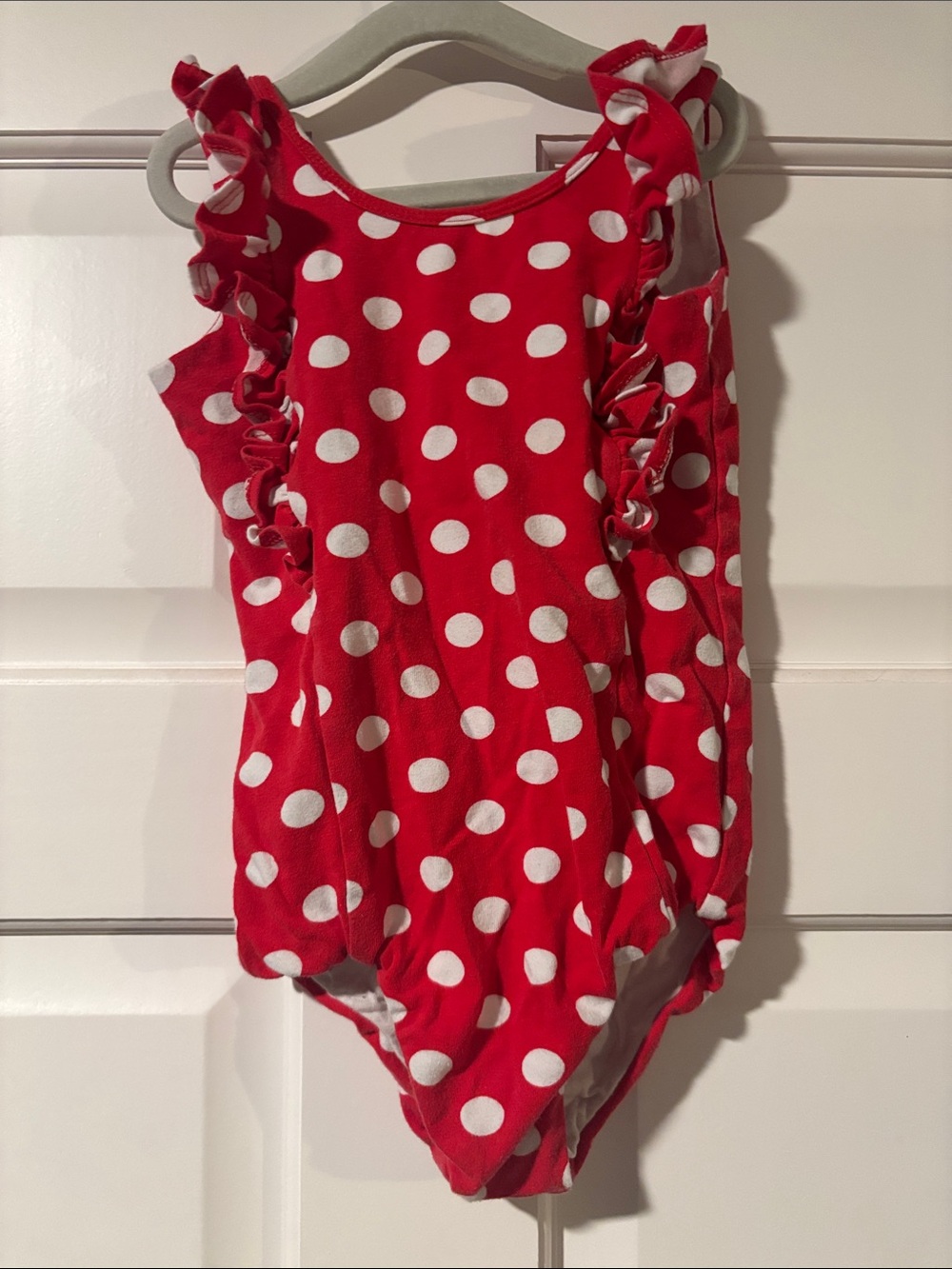 Remie Girl Red Polka Dot Leotard